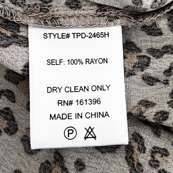 Skylar + Madison leopard print tiered mini dress size medium - Picture 11 of 14